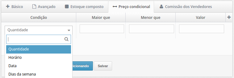 Preço Condicional