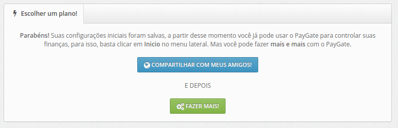 Passo final do Assistente